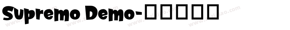 Supremo Demo字体转换